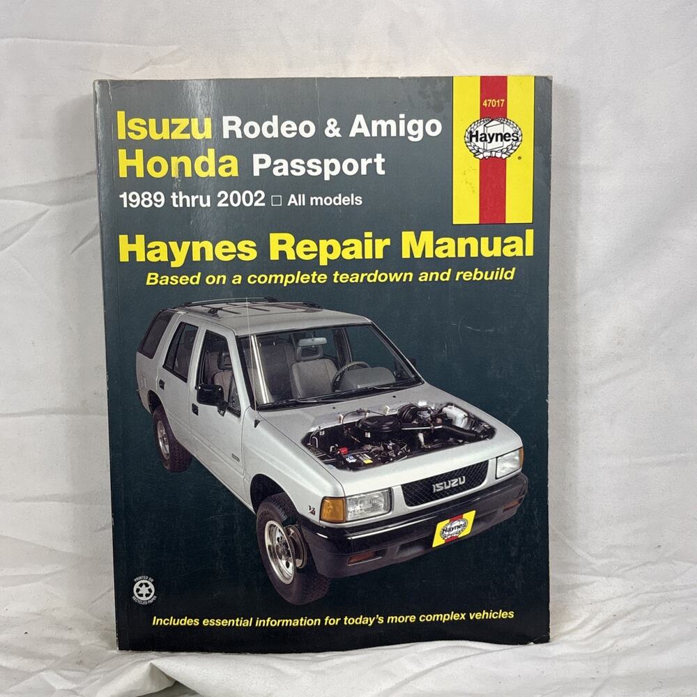 Haynes Isuzu Rodeo, Amigo, Honda Passport 1989-2002 Repair Manual